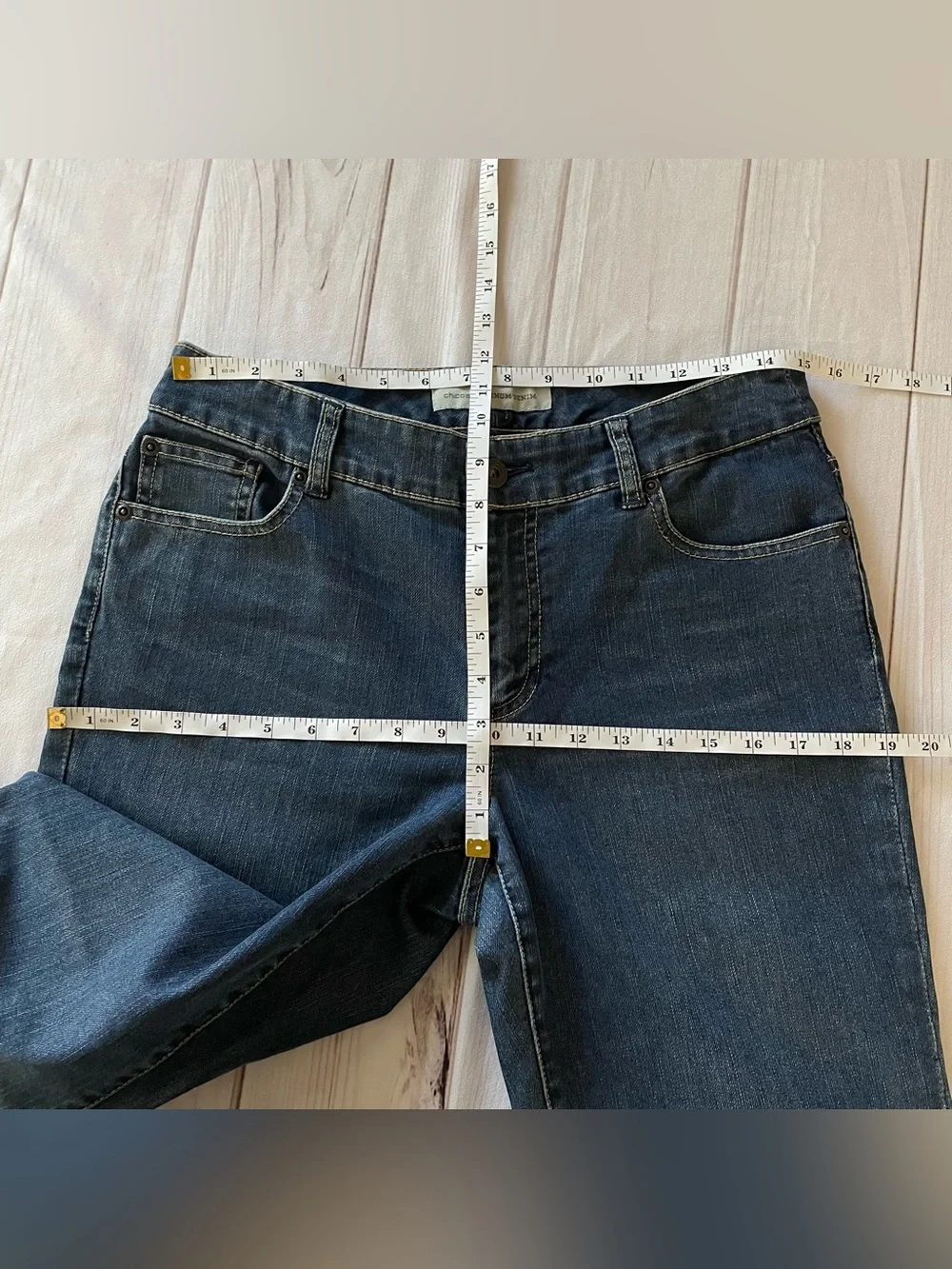 Chico's Platinum Denim Ultimate Fit Slim Leg Jeans Women’s Size 0.5 (S/6) Blue